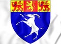 Gwynedd Coat of Arms, Wales.