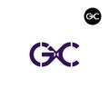 GXC Logo Letter Monogram Design Circular Royalty Free Stock Photo