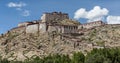 Gyantse Dzong or Gyantse Fortress is one of the best preserved dzongs in Tibet Royalty Free Stock Photo