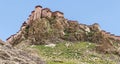 Gyantse Dzong or Gyantse Fortress is one of the best preserved dzongs in Tibet Royalty Free Stock Photo