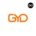 GYD Logo Letter Monogram Design Royalty Free Stock Photo