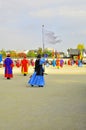 Gyeongbokgung Palace changing of guards show at the Imperial Palace of South Korea