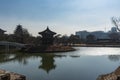 Gyeongbokgung Palace and Hyangwonjeong Pavilion with Chwihyang bridge during winter morning at Jongno-gu , Seoul South Korea : 8