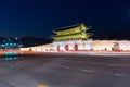 Gyeongbokgung Palace at night is beautiful, Seoul, South Korea