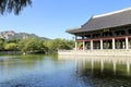 Gyeonghoeru Pavilion surrounded by pond Royalty Free Stock Photo