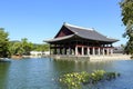 Gyeonghoeru Pavilion surrounded by pond Royalty Free Stock Photo