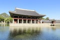 Gyeonghoeru Pavilion surrounded by pond Royalty Free Stock Photo