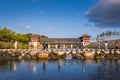 Korea in Summer at Woljeong Bridge, a bridge over the river in Gyeongju, South Korea Royalty Free Stock Photo