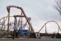 Gyeongju World Theme Park during winter afternoon cloudy day at Gyeongju , South Korea : 10 February 2023