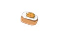 Gyeran-ppang icon animated videotypical Korean food