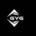 GYG abstract technology logo design on Black background. GYG creative initials letter logo concept Royalty Free Stock Photo