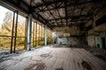 Gym in abandoned Pripyat school