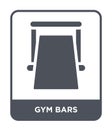 gym bars icon in trendy design style. gym bars icon isolated on white background. gym bars vector icon simple and modern flat Royalty Free Stock Photo