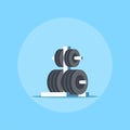 Weights rack for barbell Royalty Free Stock Photo