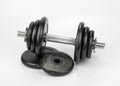 Gym dumbbell weights gym concept Royalty Free Stock Photo