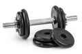 Gym dumbbells isolated white background Royalty Free Stock Photo