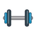 Gym equipment dumbell isolated