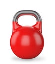 Gym equipment weight kettle bell isolated