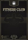 Gym, Fitness club vector event poster design