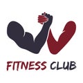 Gym fitness emblem, labels, badges, logo