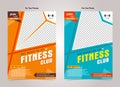 GYM Fitness Flyer A4 size template with Photo Space