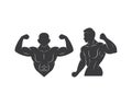 gym,fitness icon logo illustration template vector