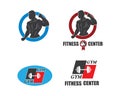 gym,fitness icon logo illustration template vector