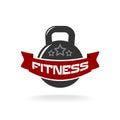 Gym fitness weight logo template