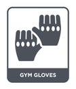 gym gloves icon in trendy design style. gym gloves icon isolated on white background. gym gloves vector icon simple and modern Royalty Free Stock Photo