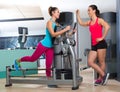 Gym glute exercise machine woman workout Royalty Free Stock Photo