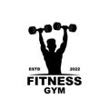 Gym Logo, Fitness Logo Vector, Design Suitable For Fitness, Sports Equipment, Body Health, Body Supplement Product Brands Royalty Free Stock Photo