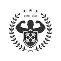 Fitness club logo graphic symbol Royalty Free Stock Photo