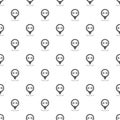 Gym map pointer pattern seamless Royalty Free Stock Photo