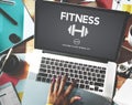 Gym Membership Exercise Weight Icon Concept Royalty Free Stock Photo