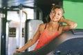 Gym portrait of mature woman Royalty Free Stock Photo