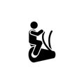 Gym, sports, man, fitness, weight icon. Element of gym pictogram. Premium quality graphic design icon. Signs and symbols Royalty Free Stock Photo