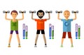 Gym vector logo design template. sport, athletics