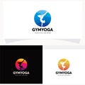 Gym Yoga Logo Design Template