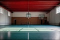 A gymnasium turning into a coliseum of champions Royalty Free Stock Photo
