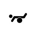 Gymnast exercise outline icon. Signs and symbols can be used for web, logo, mobile app, UI, UX