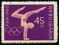 Gymnast female athlete, Summer Olympic Games 1960 - Rome, Italy serie, circa 1960