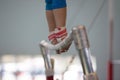 Gymnast Parallel Bars Straps Hands Royalty Free Stock Photo