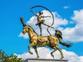 Gymnast Girl Sculpture, Minsk, Belarus Royalty Free Stock Photo