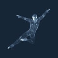 Gymnast. Man. 3D Human Body Model. Gymnastics Activities for Icon Health and Fitness Community.