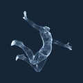 Gymnast. Man. 3D Human Body Model. Gymnastics Activities for Icons