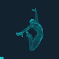Gymnast. Man. 3D Model of Man. Human Body Model. Body Scanning.
