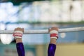 Gymnast Parallel Bars Hands Straps Royalty Free Stock Photo