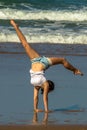 Gymnast yoga Royalty Free Stock Photo