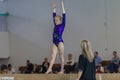 Gymnast Young Girl Beam Coach