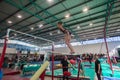 Gymnast Girl Parallel Bars Jump Royalty Free Stock Photo